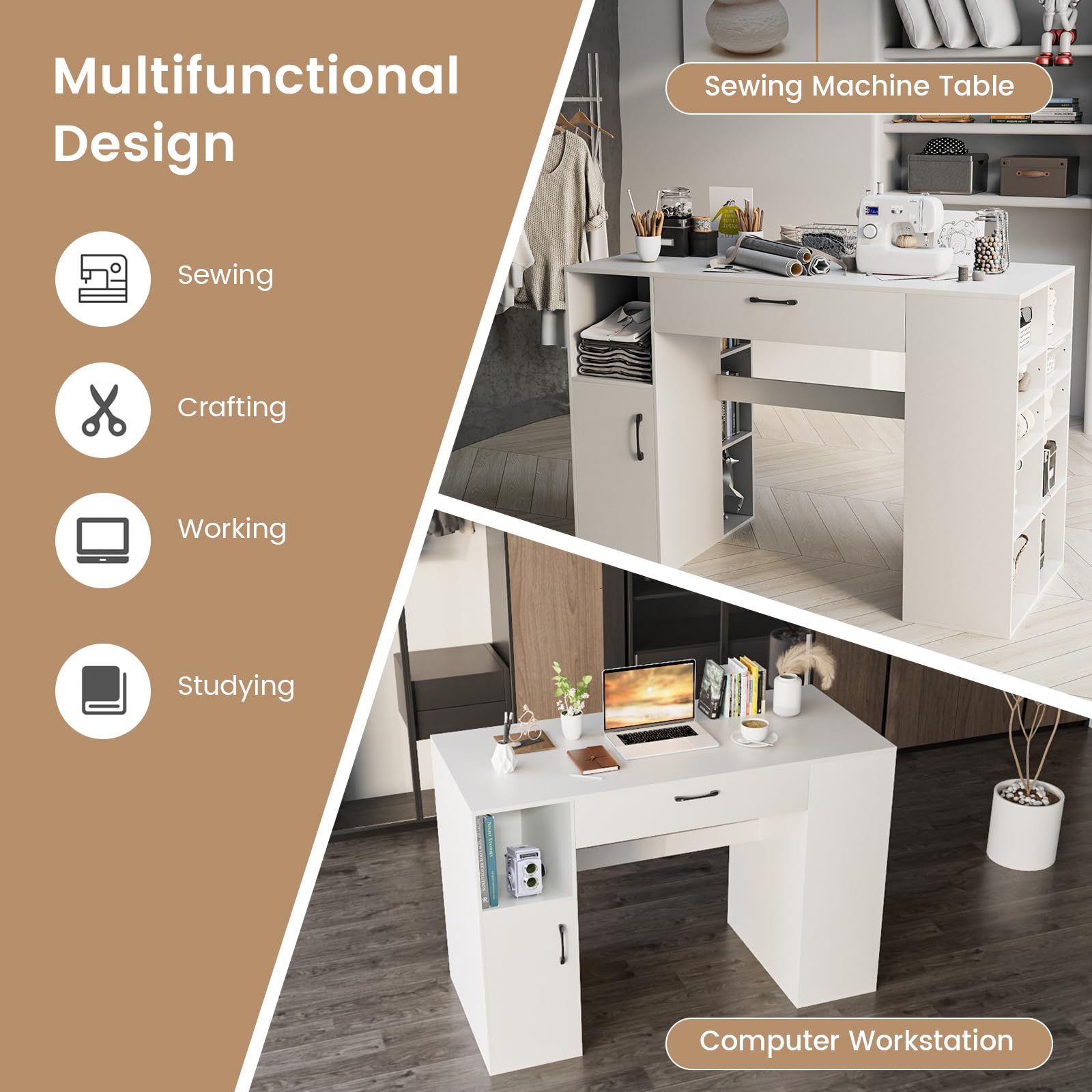 Craft Table with Storage - Dreamade