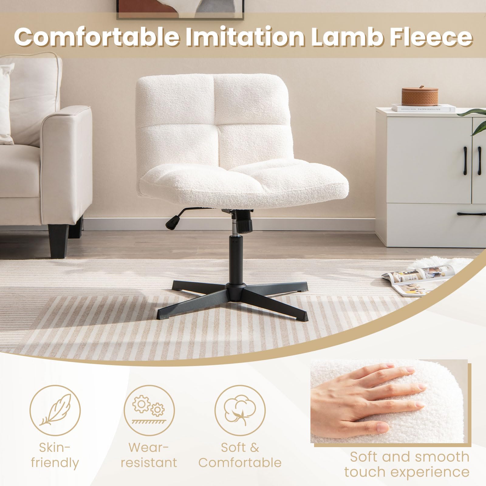 Dreamade Cross Legged Office Chair